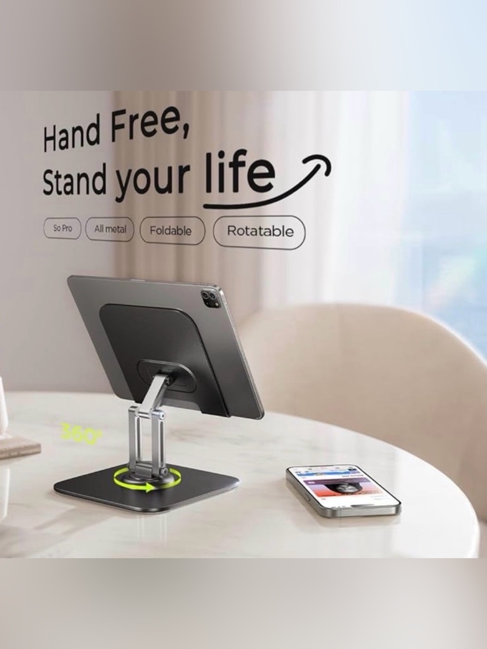 Tablet Stand - 360 degree Rotation.
$25 $30 - Picture 4 of 6